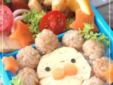 ★キャラ弁★　出汁巻き卵でライオンさんのお弁当♪